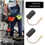 eMagTech Lot de 2 paires de balais de carbone pour moteur - 6,5 x 8 x 18 mm - Compatible avec Hilti TE 12 TE 12S TP 90 - Scie ci