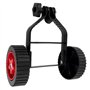 Poggapp Roue de Tondeuse à Gazon Tondeuse à Gazon Universelle Tondeuse à Gazon Ensemble de Roues de Support Réglable Tondeuse Ro