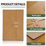 Hopbucan 40 Enveloppes en Papier Kraft avec Fermeture à Cordon, Pochettes de Projet, Organiseur de Documents, 4,53 X 6,7 Pouces 