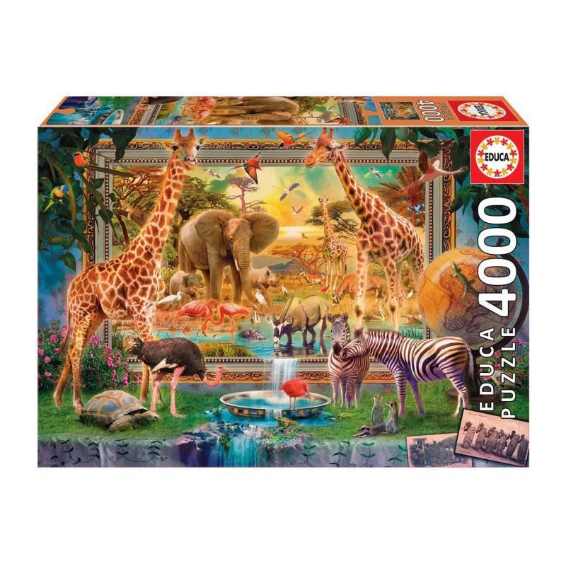 Puzzle Educa 19285 Savana Coming to Life 4000 Pièces