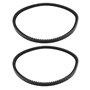 ECSiNG 2 Courroies d'entraînement 637 X 10 Mm Compatible avec Kynast Scarificateur 35-V-401 35-V-402 35-V-403 100000047
