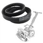 ECSiNG 2 Courroies d'entraînement 637 X 10 Mm Compatible avec Kynast Scarificateur 35-V-401 35-V-402 35-V-403 100000047