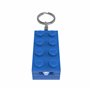 Lego Porte-clés Brick 2 x 4 avec lampe de poche LED – Environ 7,6 cm de grand bloc de construction bleu (KE234HB) – Cadeau pour