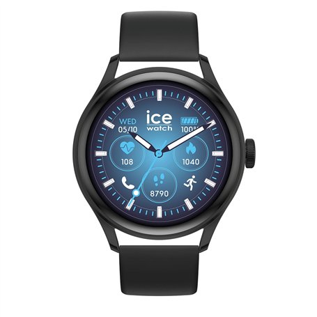 Ice-Watch - Ice Smart 3.0-1.2 Black 1.2 AMOLED GPS - Montre connectée Noire pour Homme avec Bracelet en Silicone - 025105 (1.20