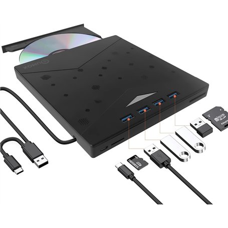 Qumox Graveur DVD CD Externe