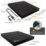 Qumox Graveur DVD CD Externe, Lecteur CD DVD Externe, USB 3.0 Avec 4 Ports USB Et 2 Lecteurs De Cartes TF/SD, Unité CD/DVD Exter