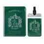 Cinereplicas Harry Potter - Étiquette à bagage & couverture de passeport Serpentard - Licence Officielle