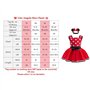 Lito Angels Deguisement Robe Minnie Mouse pour Bebe Filles avec Bandeau Taille 12-18 mois, Rouge
