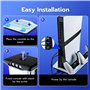 Wigearss PS5/PS5 Slim/PS5 Pro Ventilateur Station de Refroidissement, Support de Charge Vertical avec Chargeur Double pour Manet