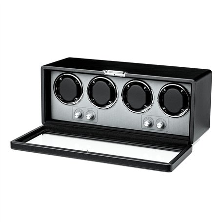 Mcbazel Boîte à Remontre Automatique en Cuir PU Rectangulaire pour 4 Montres