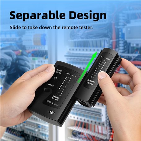 Tester En Ligne Rj45 Testeur De Câble Réseau RJ45 RJ11 RJ12 CAT5 UTP LAN, Testeur De Ligne Tester Rj45 Rs