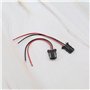 ECSiNG Lot de 2 connecteurs à 2 broches compatibles avec VW Audi Skoda Seat 3B0972702 1J0971972 - Faisceau de câble LED pour por