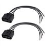 ECSiNG Lot de 2pcs Connecteurs de Bobine d'allumage 4 Broches pour Voiture 1J0973724 Compatible avec Audi Compatible avec Skoda