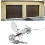 LT Easiyl Serrure de Porte Garage d'urgence avec Fil d'acier et 2 Clés pour Portes de Volets Roulants et Serrure de Portes de Ga