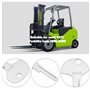 LT Easiyl Lot de 5 Clés de Contact d'allumage pour Chariot élévateur 912-0514920 Compatible avec Mitsubishi Dozer BD2 Compatible