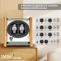 Watch Winder Smith® Remontoir à Montres Automatique,100% Artisanat Conception de Brevet en Bois de Bambou,Moteur Japonais Ultra-