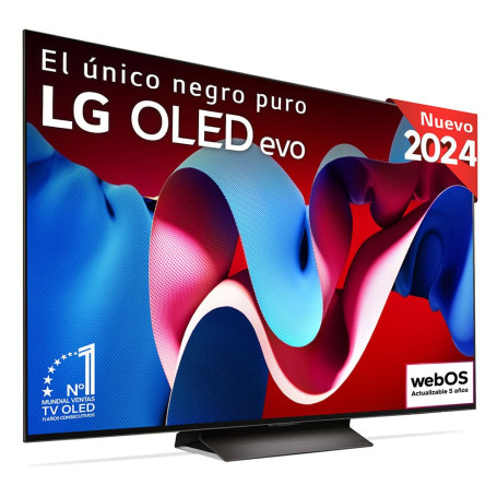 TV OLED Evo LG OLED65C4 164 cm 4K UHD Smart TV 2024 Noir et Brun