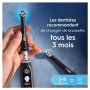 Oral-B Lot De 4 Brossettes De Rechange Ultimate Clean, AUTHENTIQUES, Noires, Brossage En Profondeur, Elimination De La Plaque De
