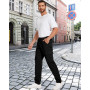 NANAMEEI Pantalon Cargo Homme avec 6 Poches Version Épaissie Pantalons de Travail Taille Elastique Casual Baggy Homme