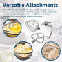Accessoires 3 Pièces en Inox pour KitchenAid 4.5-5 Quart à Tête Inclinable Mélangeur sur Socle Artisan & Classic Series par MMOB