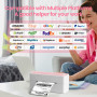 Phomemo 241BT Imprimante Thermique Etiquette, Imprimante Etiquette Autocollante 4X6, Connectivité Bluetooth et USB, Compatible a