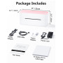 Phomemo 241BT Imprimante Thermique Etiquette, Imprimante Etiquette Autocollante 4X6, Connectivité Bluetooth et USB, Compatible a