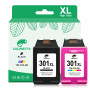 COLORETTO 301XL Cartouche pour HP 301 XL Noir et Couleur DeskJet 1510 2540 1010 1050 2050 Envy 4507 4500 4502 4504 5530 5532 Off