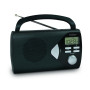 MOOOV 477205 Radio Portable à Pile FM/AM, Tuner Affichage Digital, Poste avec Poignée de Transport Rabattable, Facile d'Utilisat