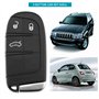SG Store Coque de clé télécommande à 3 Boutons Compatible avec Jeep Cherokee KL 2014-2019 télécommande Compatible avec Fiat 500X