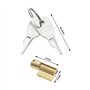 SG Store Lot de 2 verrous d'attelage d'attelage de remorque avec 4 clés compatibles avec Erde Compatible avec Daxara Compatible