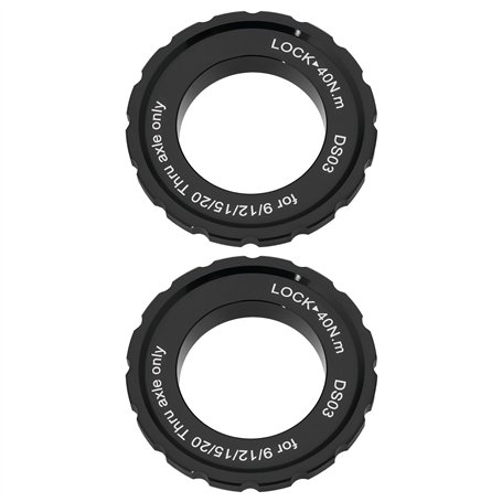 SG Store 2X Bagues de Verrouillage pour Disque de Frein à Disque Compatible avec Shimano Compatible avec Axe Traversant 15/20 Mm