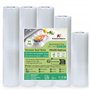 KitchenBoss Rouleau Sous Vide Alimentaire:5 Rouleaux Sac Sous Vide Alimentaire