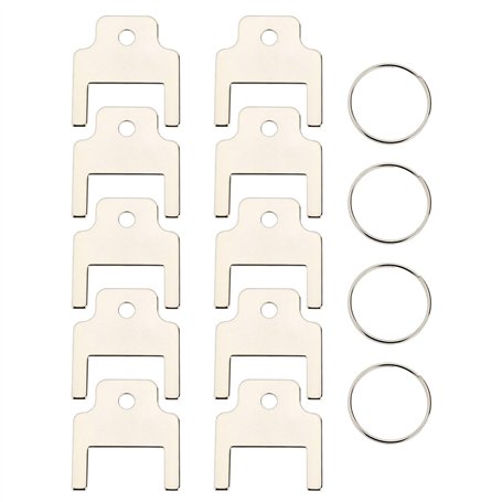 Briny River Lot de 10 Clés pour Distributeur Serviettes Papier 770301 avec 4 Porte-clés Clé pour Distributeur Mouchoirs Compatib