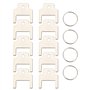 Briny River Lot de 10 Clés pour Distributeur Serviettes Papier 770301 avec 4 Porte-clés Clé pour Distributeur Mouchoirs Compatib