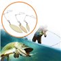 Briny River 24 Pièces Kit de Leurres de Pêche Spinnerbait Willow avec Lame en Nickel Colorado pour La Fabrication de Leurres de