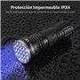 Lepro Lampe UV, 395nm Lampe Torche UV avec 21 LEDs Ultra-Violet, 3 Piles AAA Fournies pour Traceurs Fluorescents Chien Chat Tapi