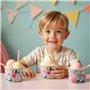 Lot de 50 Pots Glace 266 ml et Coupelles Jetables – Bols en Papier avec Motif Floral et Bord Doré – Pot à Glace Jetable, Coupell