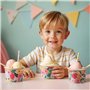 Lot de 50 Pots Glace 266 ml et Coupelles Jetables – Bols en Papier avec Motif Floral et Bord Doré – Pot à Glace Jetable, Coupell