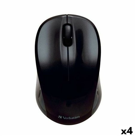Souris sans-fil Verbatim GO NANO Noir 1600 dpi (4 Unités)