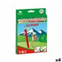 Crayons de couleur Alpino Multicouleur 36 Pièces (4 Unités)