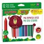 Crayons gras de couleur Alpino Baby Multicouleur 12 Pièces (6 Unités)