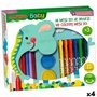 Set de peinture Alpino Baby Multicouleur 36 Pièces (4 Unités)
