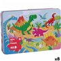 Puzzle Apli 48 x 32 cm Dinosaures 48 Pièces (8 Unités)