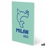 Carnet Milan Vert A5 24 Volets (6 Unités)
