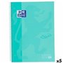 Cahier à Spirale Oxford TOUCH EUROPEANBOOK Menthe A4 80 Volets (5 Unités)