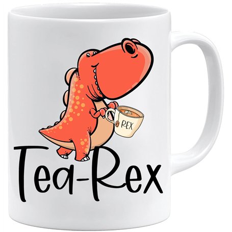 Acen Merchandise JungleMug Mug Dinosaure Drôle | Tea Rex Humour T-Rex | Tasse Cadeau Geek Originale | Idée Cadeau Anniversaire H