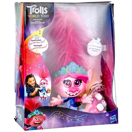 Hasbro DreamWorks Trolls World Tour Poppy Poupée Interactive