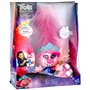 Hasbro DreamWorks Trolls World Tour Poppy Poupée Interactive, parlante et chantante avec Cheveux Mobiles, pour Filles et garçons