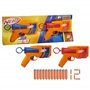 Nerf N Series, Duo Pack de Blasters à fléchettes et 12 fléchettes N1