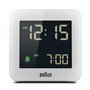 Braun Réveil numérique avec Fonction Snooze, écran LCD négatif, réglage Rapide, bip de l’Alarme en Crescendo, en Blanc, modèle B